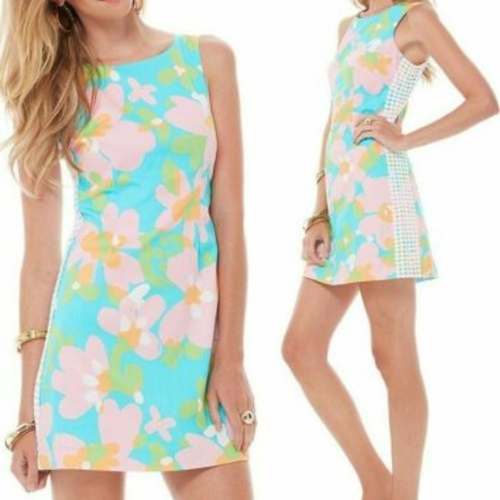 Lilly Delia Shift Dress (Shorely Blue Mojo)